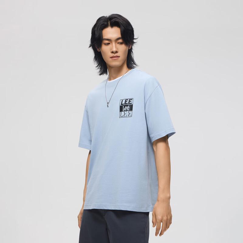 Lee Men's Logo Print Lightweight Short Sleeve T-Shirt
