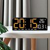 12/24H Format Large Digital Clock Date Week Alarm Clock Electronic Dual Alarms  Bedside Table