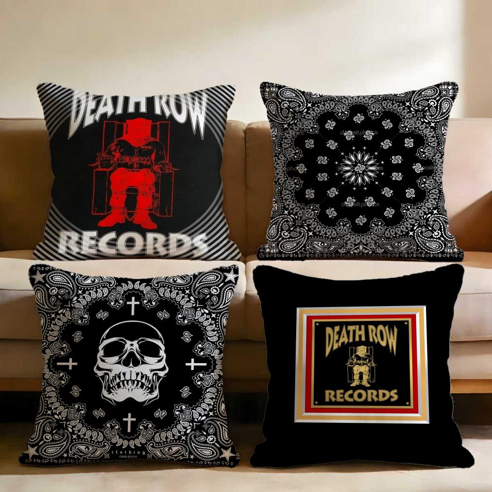 D-Death Row Records Cushion Cover Multi-Scene Pillow Cover for Home & Car - Reversible, Soft & Durable for Daily Use