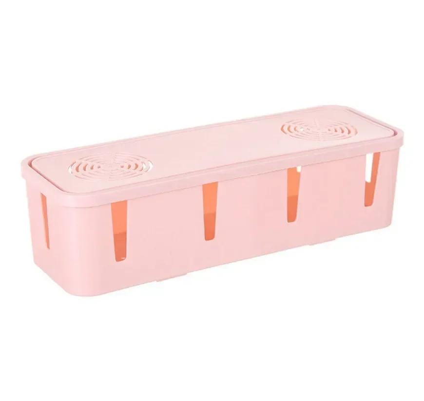 Plug Extension Charge Case Bin Socket Bar Cable Holder Cord Outlet Boxes Office Home Power Board Storage Desktop Strip Organizer