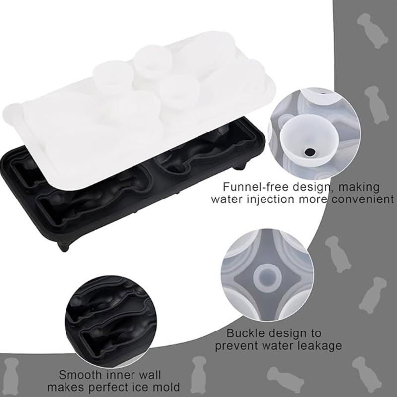 Labrador Eiswürfelform Niedliche Hundeform Schokoladen- und Keksform Tier-Thema Eiswürfelbehälter für DIY-Liebhaber Küchenwerkzeug