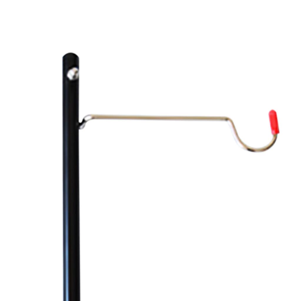 Desktop Light Stand Portable Lamp Pole Aluminum Alloy Table Lantern Hanger Adjustable for Table Thickness Under 3cm