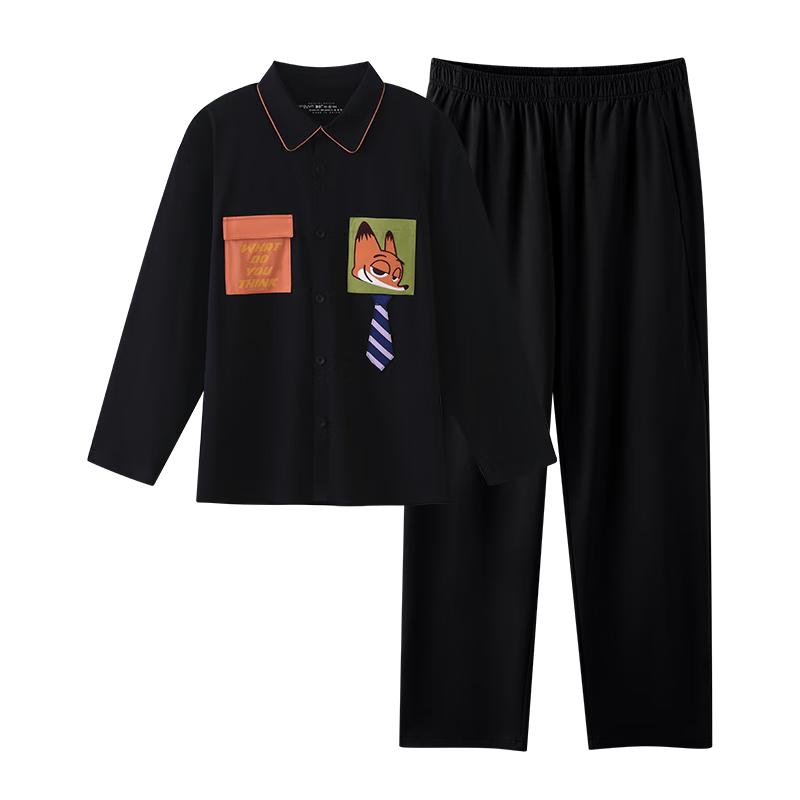 Zootopia Nick Wilde Men s Soft Cotton Long Sleeve Pajama Set XL