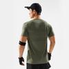 Li-Ning Fitness Series Round Neck Letter Knitted Short Sleeve T-Shirt Men Tops Tea-Green ATSV317-1
