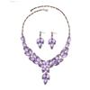 2026 New European and American Alloy Atmospheric Necklace Earrings Two-piece Bridal Dress High Jewelry Set 2026