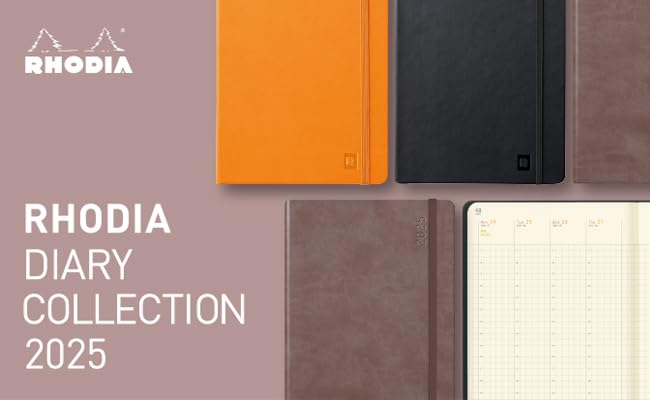New Color: Rhodia [Starting January 2025] Planner Diary, A5 Size, Weekly Vertical Type, Web Planner Weekly Vertical, Chocolate, Rhodia cf117292
