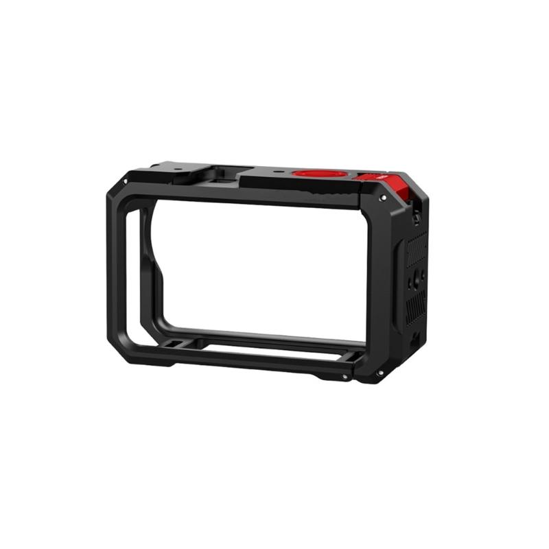 High Strength Metal Cage for Action 6 Camera Shockproof Aluminum Structure Perfect Button Access 1/4 Threaded Port