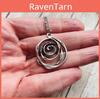 Vintage Geometric Alloy Pendant Necklace For Women With Hollow Circles And Bat Motif