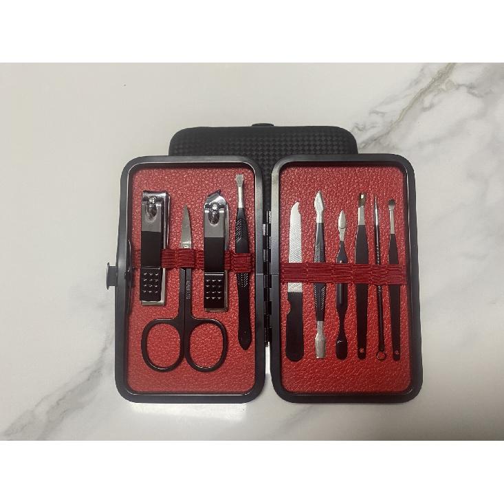 High-end Semi-black Nail Clipper Set, Complete Set of Stainless Steel Manicure Tools
