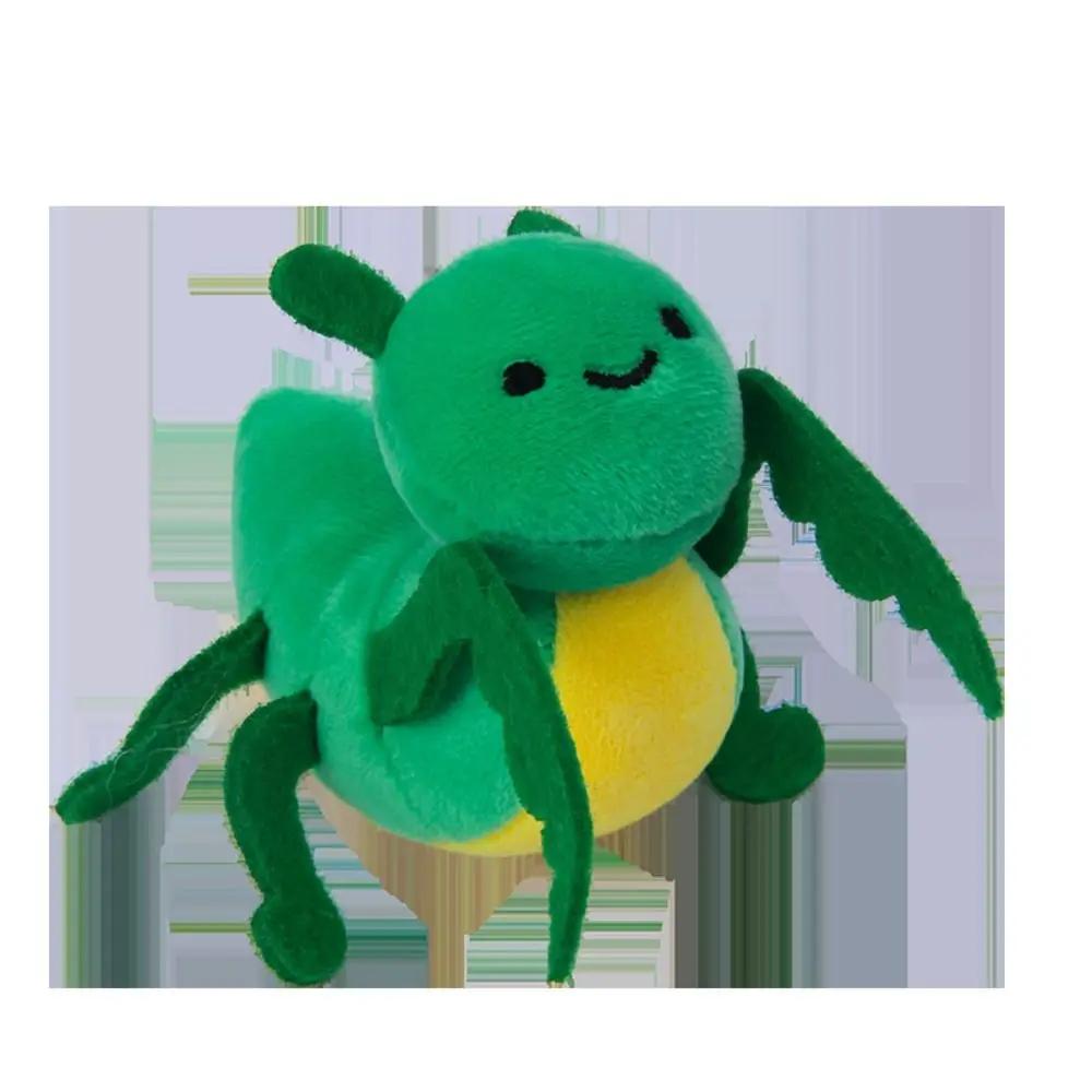 Creatieve Insecten Serie Dierlijke Sleutelhanger Cartoon Schattige Sleutel Hanger Pluche Pop Hangende Decoratie Auto Sleutelhanger green