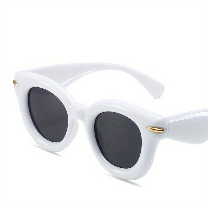 Inflated Round Punk Sunglasses Women Men Y2k Sports Glasses for Ladies Vintage Steampunk Eyewear Shades