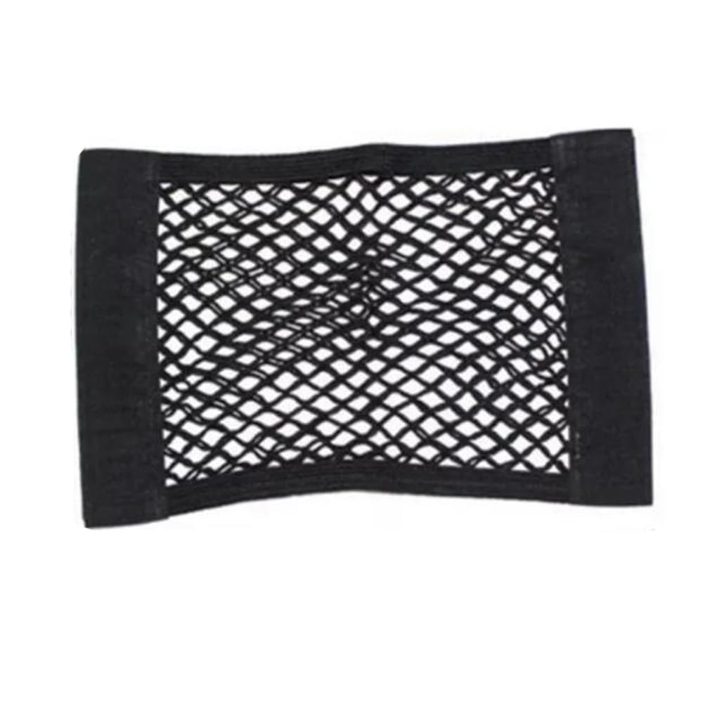 

HJ Velcro Net Pockets, Car Trunk Net, Elastic Mesh Pockets, Organizer, Drop Prevention, Car Storage, Small Item Storage (Set of 4)