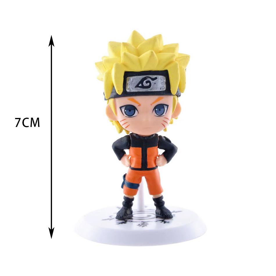12pcs/set Anime Figure Naruto Shippuden Hinata Sasuke Itachi Kakashi Gaara Action Figure Q Version PVC Figures Toys Gift