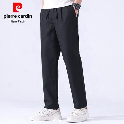 Pierre Cardin Men's Linen Blend Straight-Leg Casual Pants