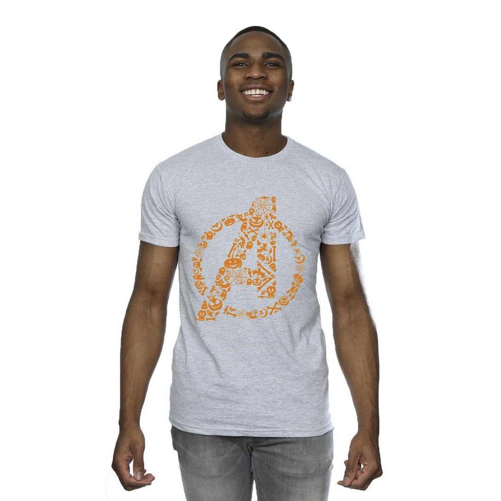 Marvel Mens Avengers Halloween Logo T-Shirt