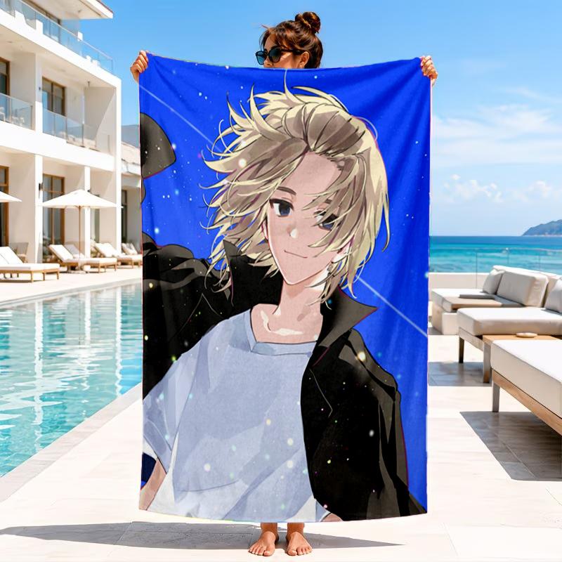 Tokyo Anime Beach Towel, Microfiber Beach Towel, Perfect For Pool, Beach, Travel, Home Decor Beach Party Fan Gifts