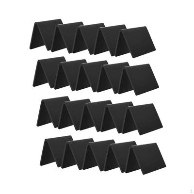 20Pcs Mini Chalkboard Signs Black Tabletop Reusable Table Number Small Tent