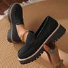 New Spring and Autumn Large Size Casual Scrub Women's Shoes Thick Heel Platform Retro