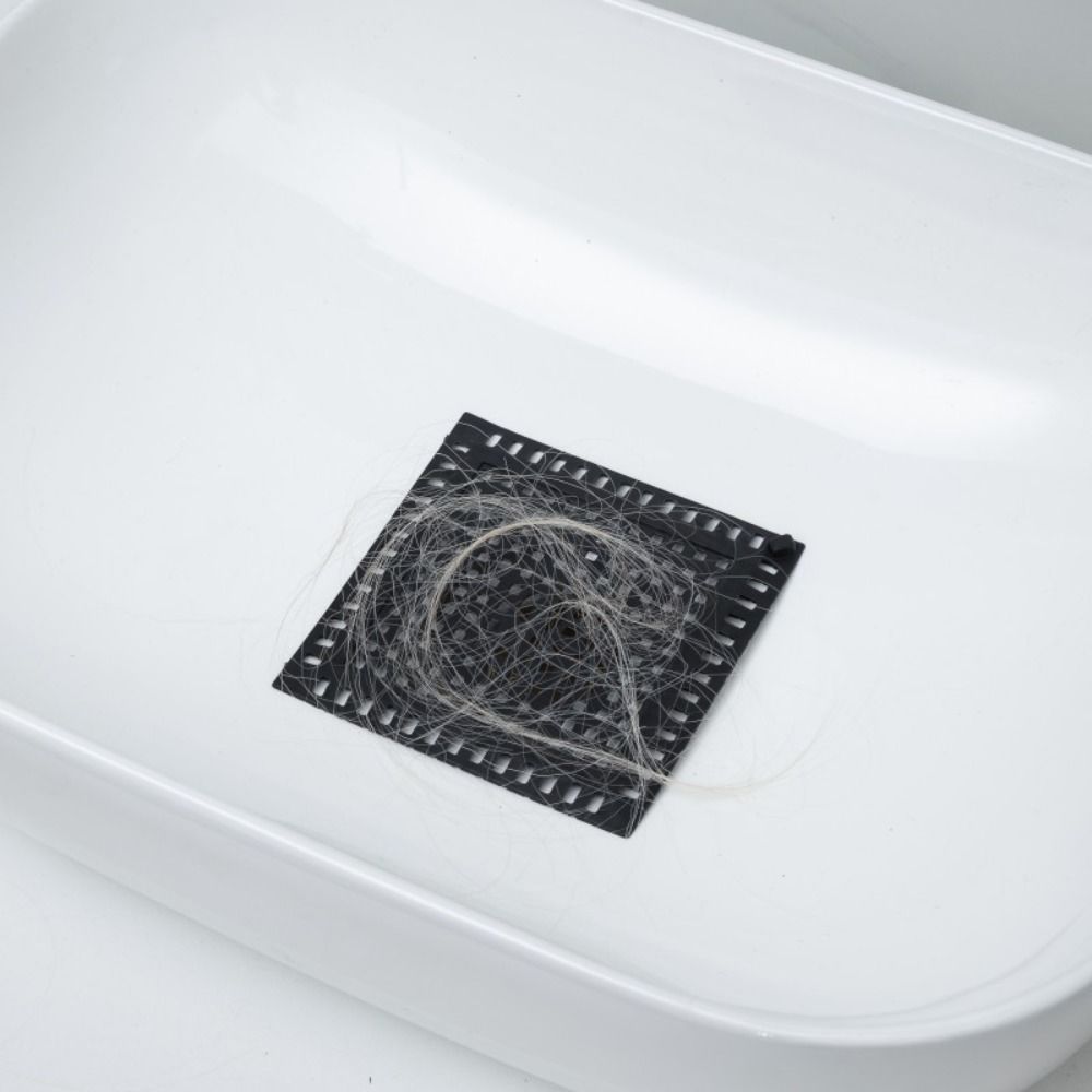 304 Stainless Steel Floor Drain Filter Anti-Clogging Round/Square Bathtub Hair Catcher Silicone Edging Rust-proof