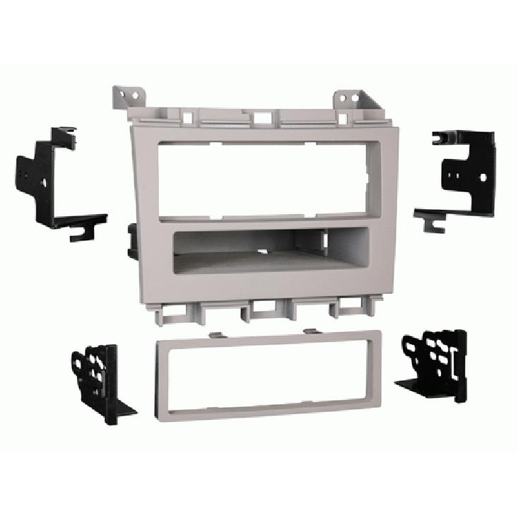 Fits Nissan Maxima 2009-2014 Single DIN Harness Radio tall Kit - Gray Dash
