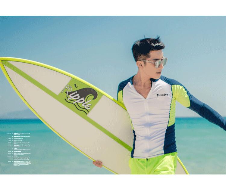 Fato de Mergulho de Manga Comprida para Pais e Filhos para Surf e Proteção Solar