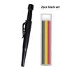 5 Colors 2.8mm Solid Woodworking Mechanical Pencil with Pen Cover 2B Black Yellow Red Lead Long Headed Carpenter Marking Pencil