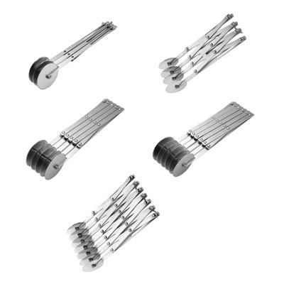 Pizza Cutter with Wheel Designs Ergonomic Stainless Steel Pizza Slicer Wheel Cutter for Quick Cut