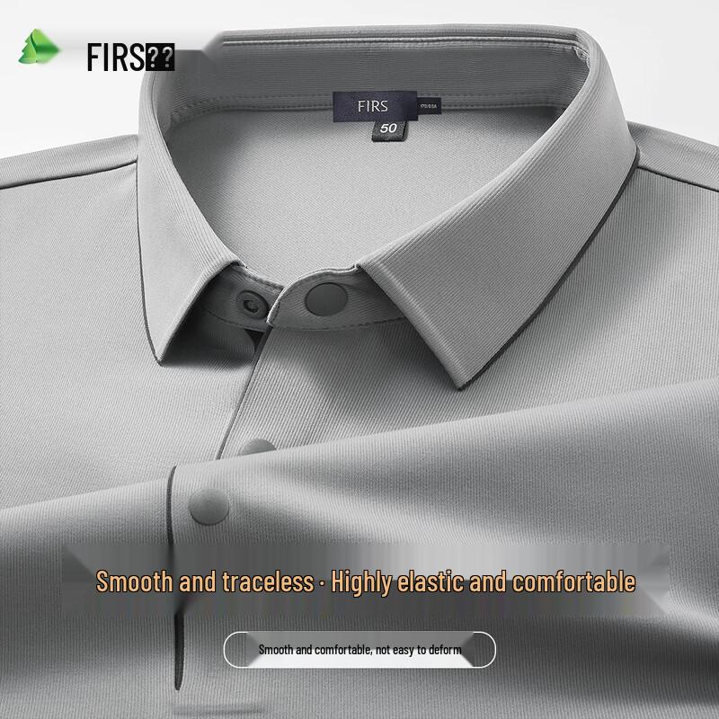 Shanshan Men s Iron-Free Long-Sleeve Thermal Polo Shirt XL