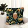1 vintage Australian nature reserve floral pillowcase, short plush
