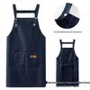 Custom Logo Waterproof Canvas Kitchen Apron for Catering and Waiters