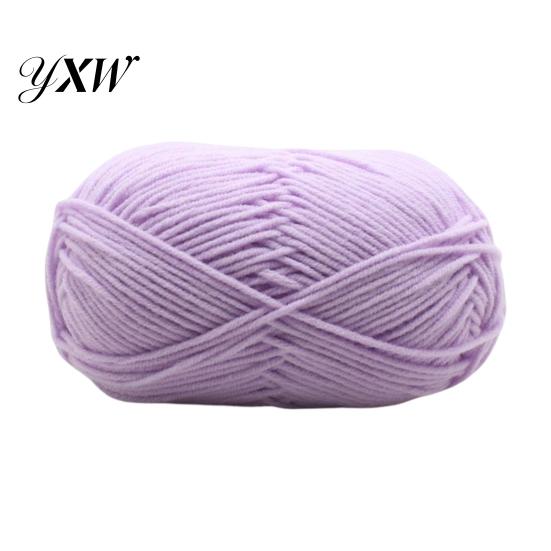4Ply Crochet Yarn Knitting Wool Professional Ultra Soft Needlework DIY Milk Cotton Knitted for Home Woollen