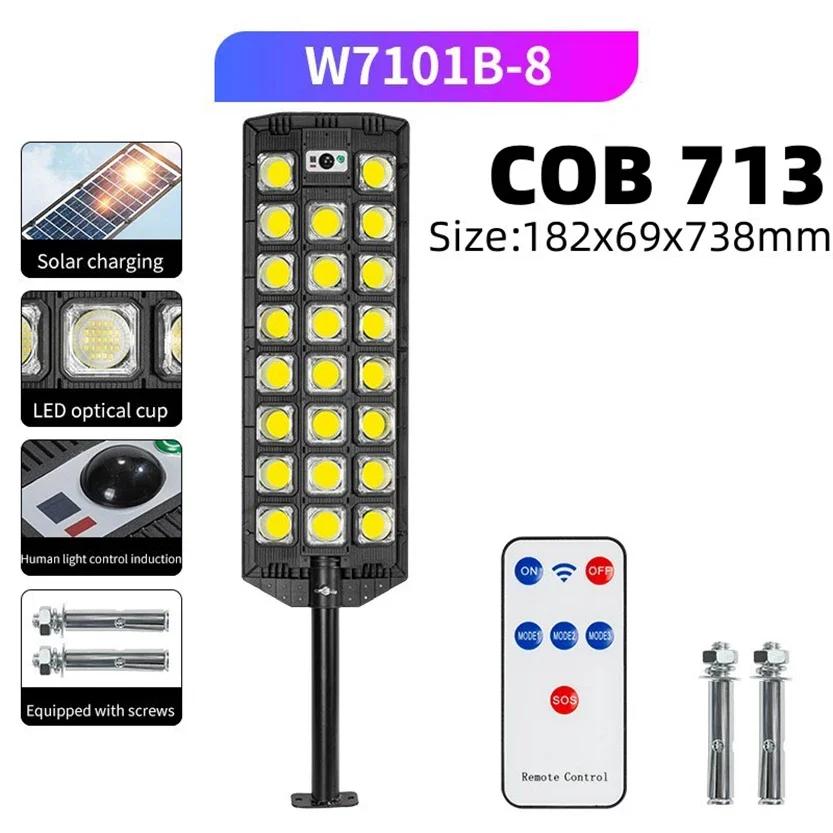 2000W Outdoor Solar Street Lamp Solar Light Waterproof Sports Remote Control Safety Lighting Garden Decoration Gardening Lights