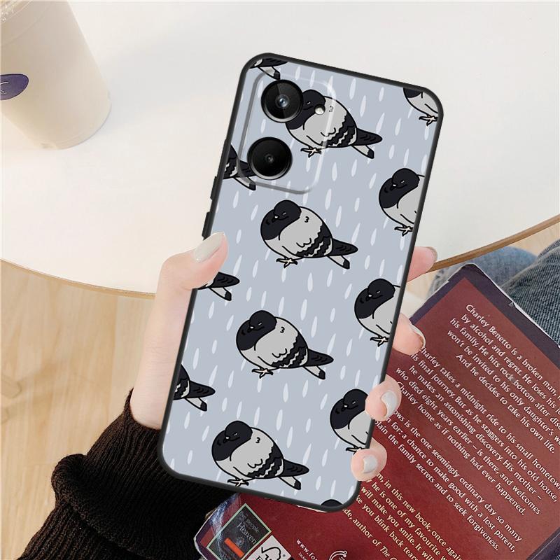 Pigeons Doves Bird Birds Flock Case For Realme C55 C75 C67 C61 C53 C51 C21Y C25S 10 11 12 13 14 Pro Plus GT 6T 6 5 GT7 Pro