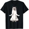 Lustiges Yoga British Shorthair Katze T-Shirt für Männer Frauen Kinder