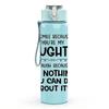 1PC I Once Raised A Daughter Quote Art 750ml Color Plastic Sports Water Bottle Leakproof Flip Straw Lid Suitable for Sports Office Home Use
