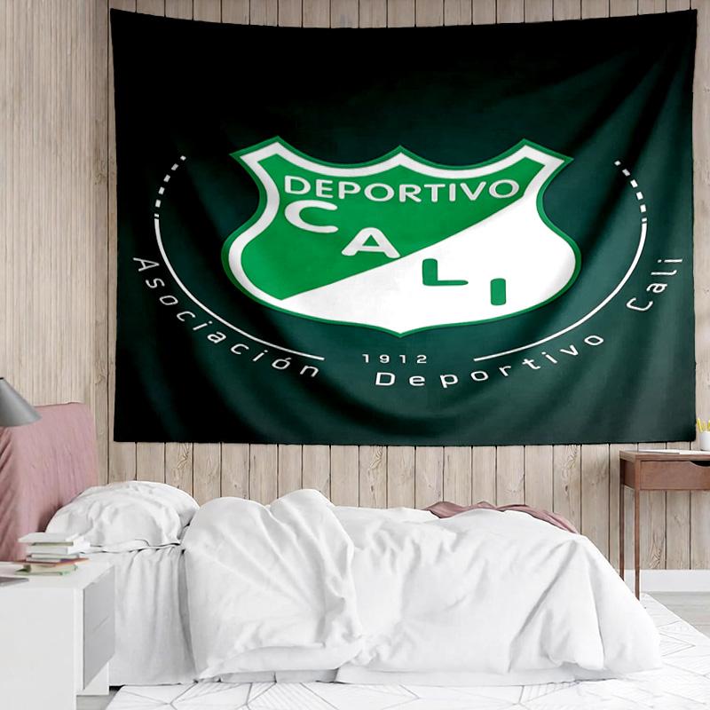 Deportivo Cali LOGO Tapestry for Bedroom Aesthetic Classroom Tapestries Wall Hanging for Living Room Dorm Office,Ideal Creative Gift