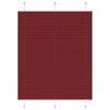 Burgundy Red Pleated Blind 110X100 Cm Fabric Width