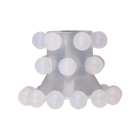 Men Delay Ring with 3 Layer Silicone Beads Anti-slip Lock Ring for Extended Intimacy