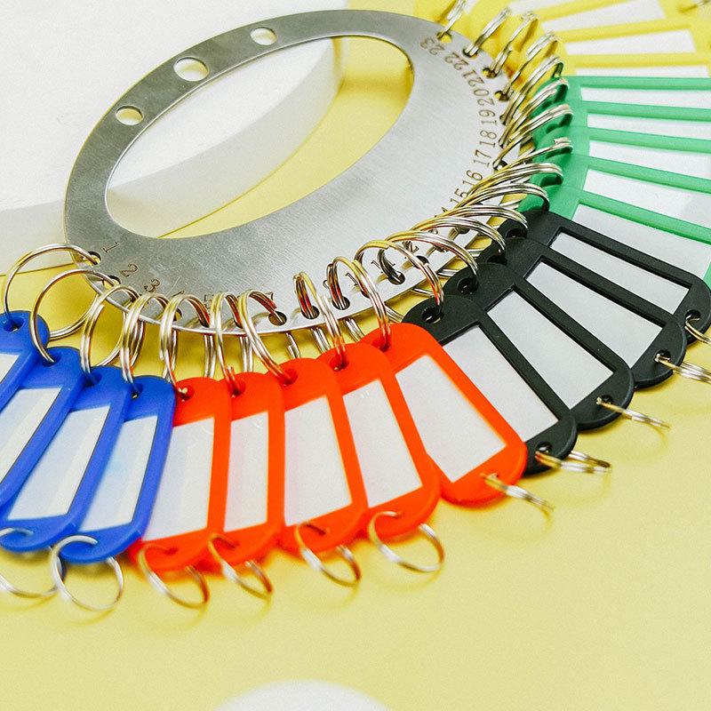 Stainless Steel Round Key Disk with Tag Ring for Key Management and Storage