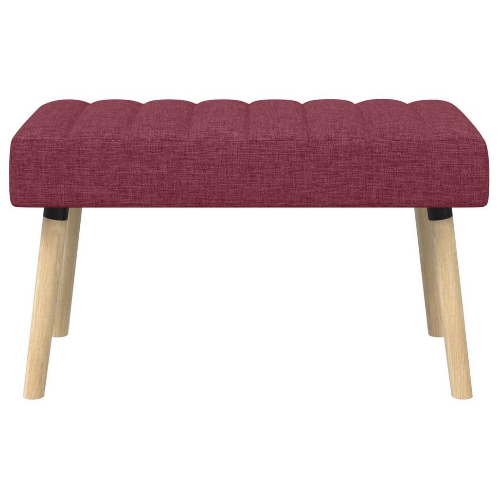 Channel Tufted Bench Wine Red 80 x 40 x 46 cm Fabric