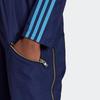 Adidas X Lotta Volkova Gestreifter Bequemer Lässiger Jumpsuit mit Reißverschluss Damen Jumpsuit Marineblau GE5842