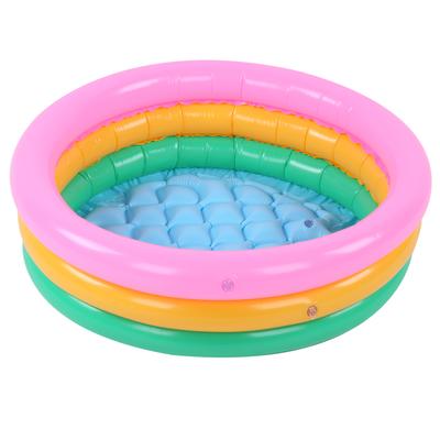 Children Soft Inflatable Swimming Pool Kids Boy Round Shape Bright Color Baby Basin PoolL