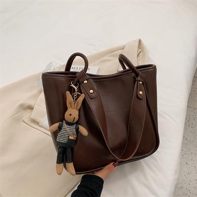 Premium Tote Bag Women's New Trendy Fashion Versatile Retro Large Capacity Shoulder Messenger Bag Big Bag