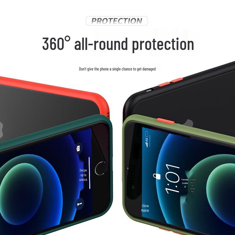 Elegant Black Frosted Silicone iPhone Case