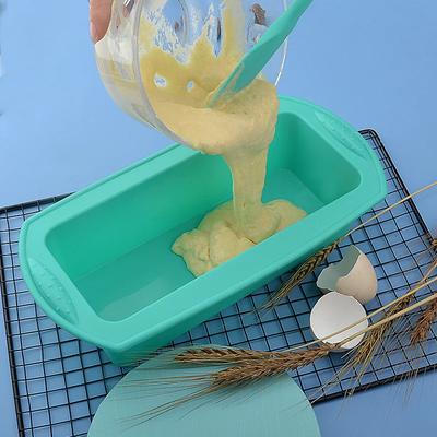 Forma retangular de silicone para pão de 11 polegadas, forma para pão torrado, forma quadrada longa para assar pratos