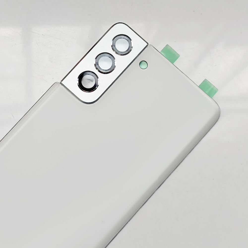 Cover Posteriore in Vetro SM-G996 Per Samsung Galaxy S21+ 5G S21 Plus Sostituzione Sportellino Batteria, Cover Posteriore + Lente Fotocamera