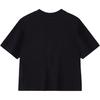 FILA Fusion Workwear Solid Color Casual Simple Short Sleeve T-Shirt Women tops Black T11W433105F-BK