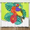 Curtain Cartoon Animal Bear Deer Love Kitten 3D Digital Printing Blackout Curtain Punching