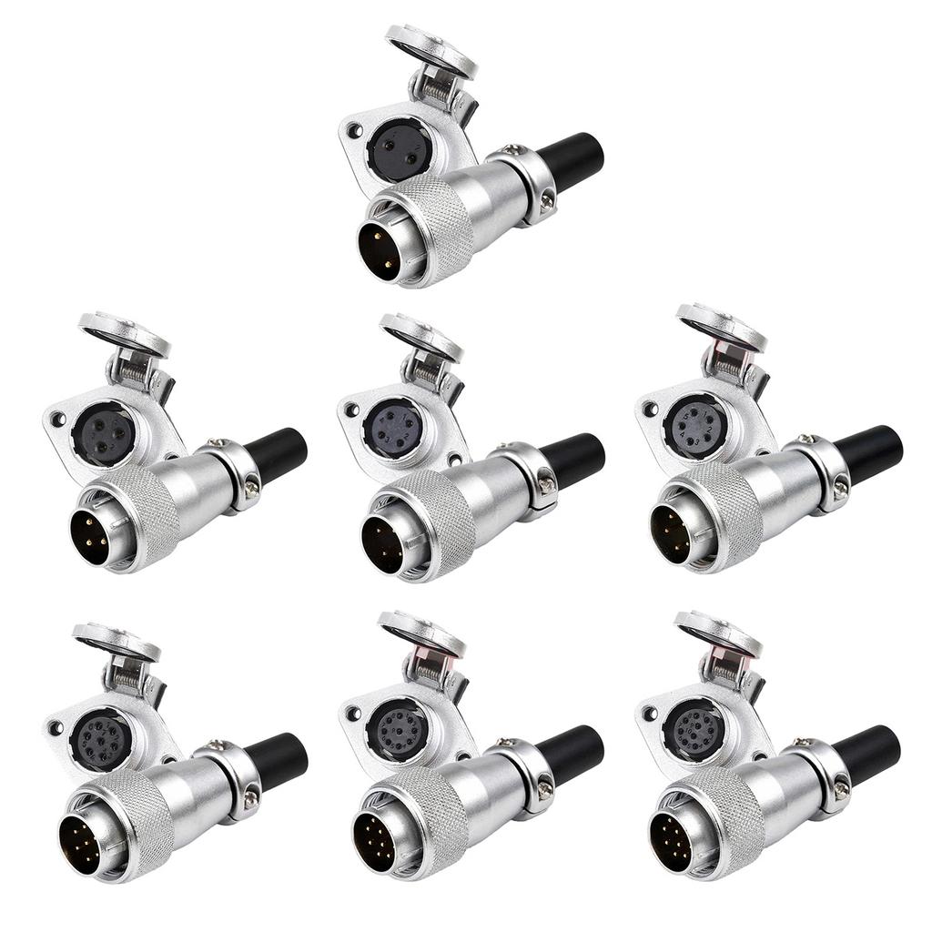 Upgrades Aviation Connector Waterproof Plug Male Square WS16TQ+ZG Male Set Alloy Simple Installation for WEIPU