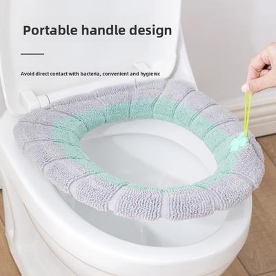 Autumn&Winter Washable Thickened Toilet Seat Cover